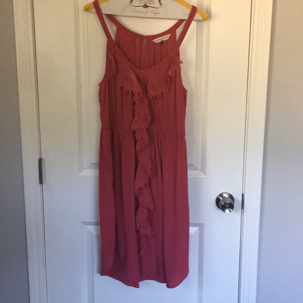 Rebecca Taylor coral pink knee length dress